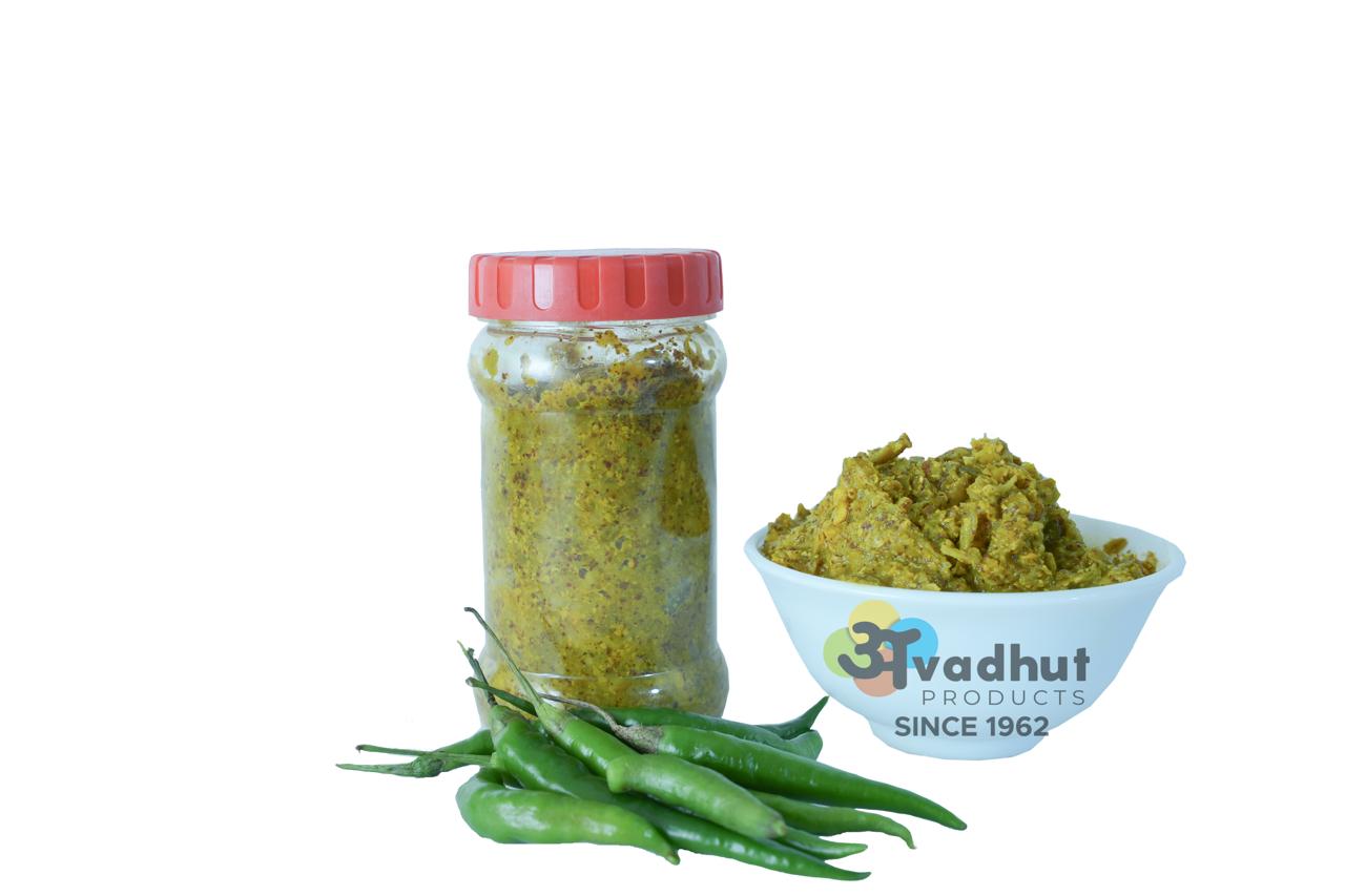 Mirchi Thecha – Spicy Green Chilli Chutney (200GM)
